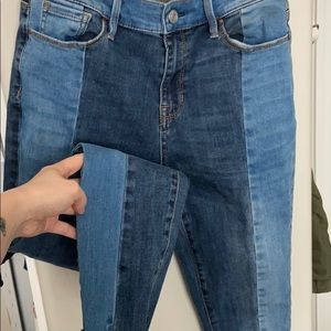 Jeans, 25 short, frayed at the bottom